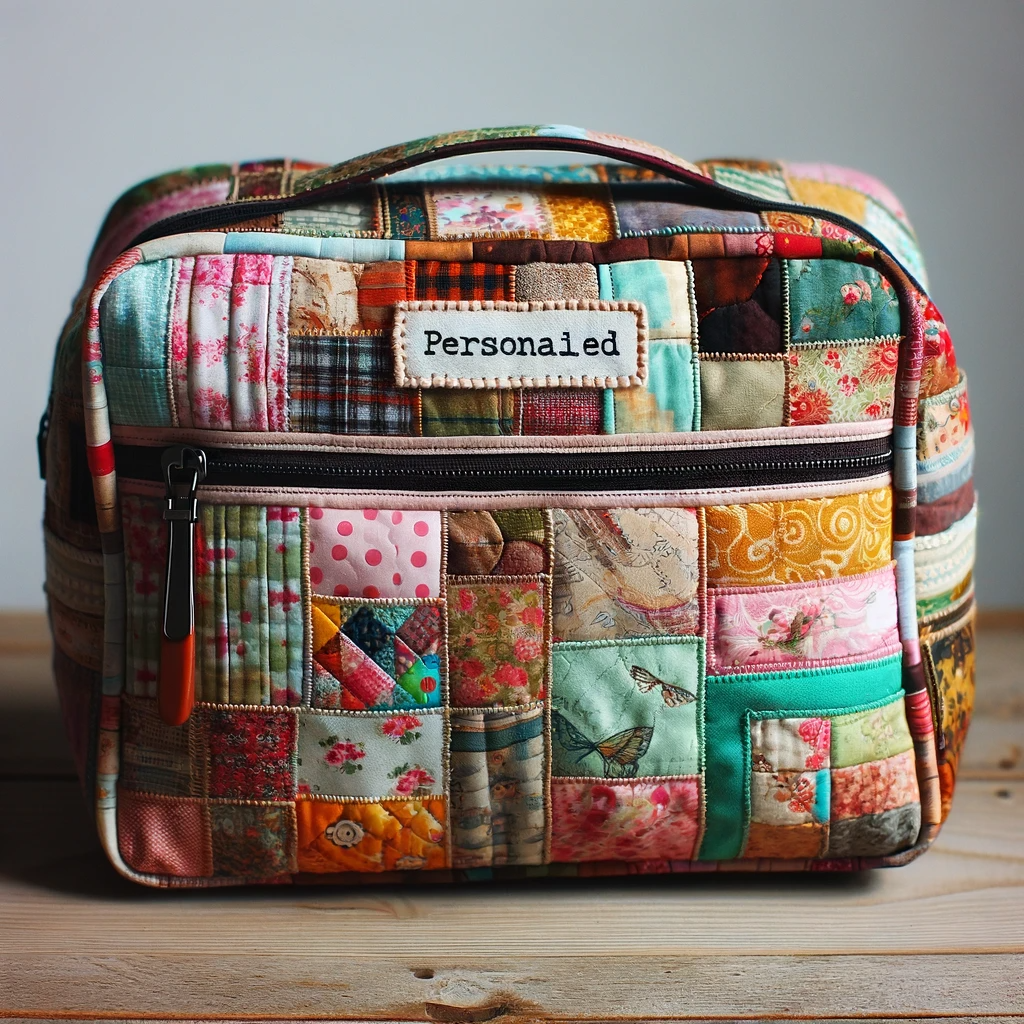 Trousse de Toilette Patchwork Personnalisée
